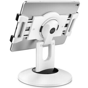 Retail Kiosk iPad Stand, 360° Rotating Commercial POS Tablet Stand, Fits 6"-13"
